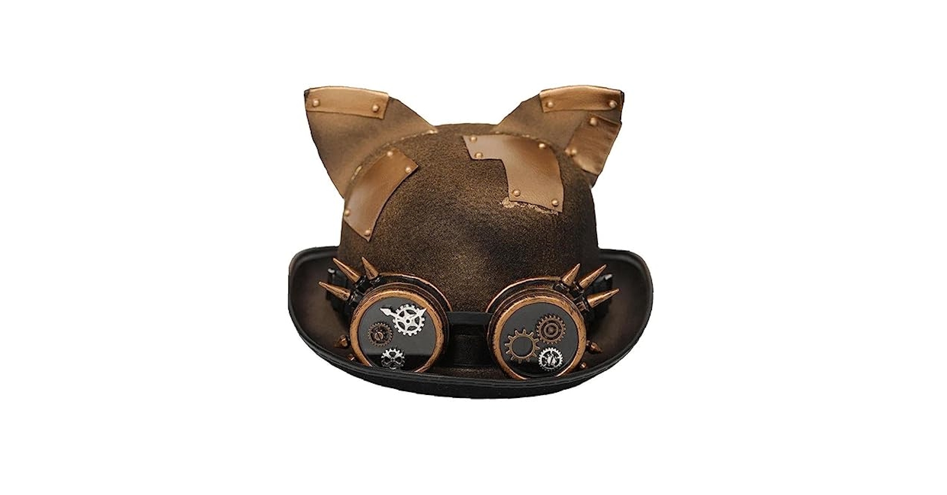 Amazon.co.jp: ハット スチームパンク ゴーグル付き ノベルティ